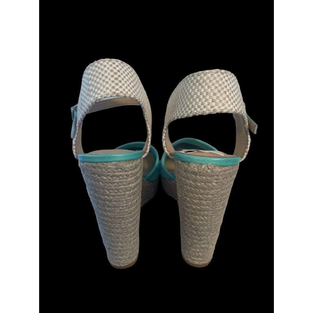 NEW Lucky Brand Reandra Wedge Espadrille Dusty Jade Shoe 7.5 - Picture 4 of 7